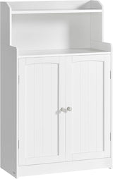 Badezimmerschrank mit Türen und Einlegeböden wolkenweiss