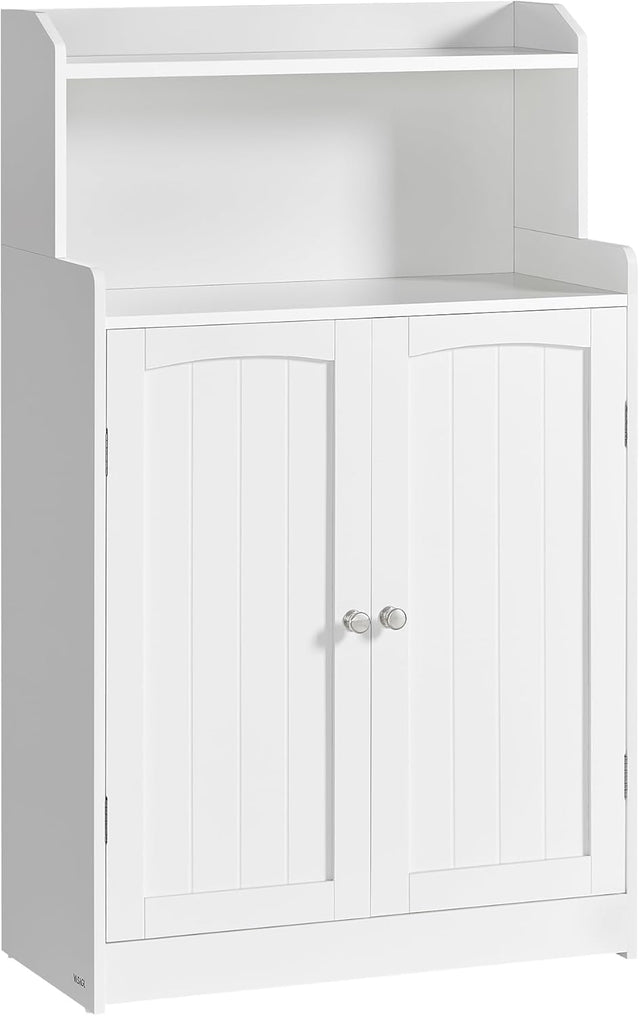 Badezimmerschrank mit Türen und Einlegeböden wolkenweiss