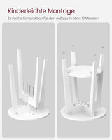 Beistelltisch moderner Stil mit Ablage Weiss