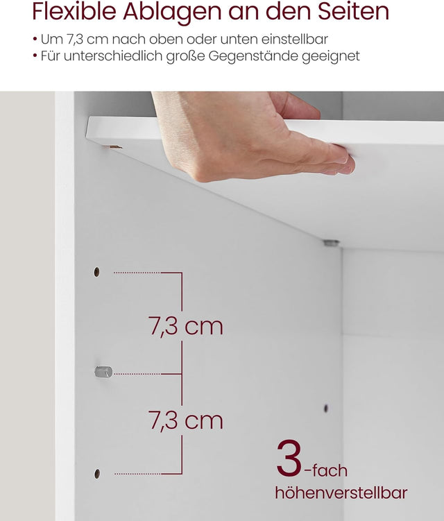 Schuhbank mit Stauraum 12 Fächer Taubengrau