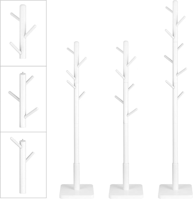 Garderobenständer Massivholz Baumform Wolkenweiss