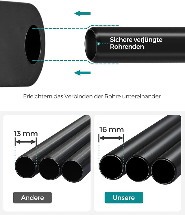 Aufbewahrungsschrank faltbar mit Aufhängestange Grau