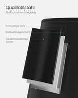 Mülleimer Küche 30L Stahl Tintenschwarz