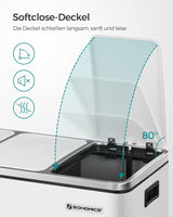 Mülleimer Küche Mülltrennsystem 3 Fächer Wolkenweiss