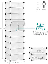 Schuhregal DIY Kunststoff Weiss von guteszeug.ch