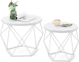 Couchtisch Set modern abnehmbar schneeweiss