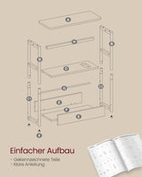 Beistelltisch mit Ladefunktion, cremeweiss