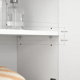 Badezimmerschrank mit Schublade verstellbar Weiss