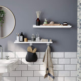 Wandregal Set für Wohnzimmer weiss von Songmics