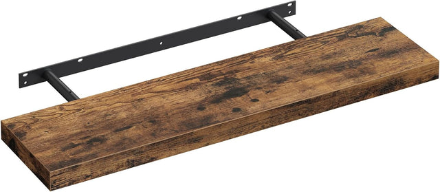 Wandregal rustikal Braun 20x80 cm von Songmics