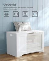 Schuhbank mit Stauraum Landhausstil Wolkenweiss von Songmics