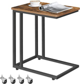 Beistelltisch C-Form Industrie-Design Vintagebraun