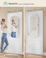 Schmuckschrank Spiegelschrank LED Beleuchtung abschliessbar Weiss