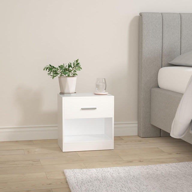 Nachttisch mit Schublade klassikweiss