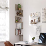 Eckregal Wandregal 5 Ebenen Greige