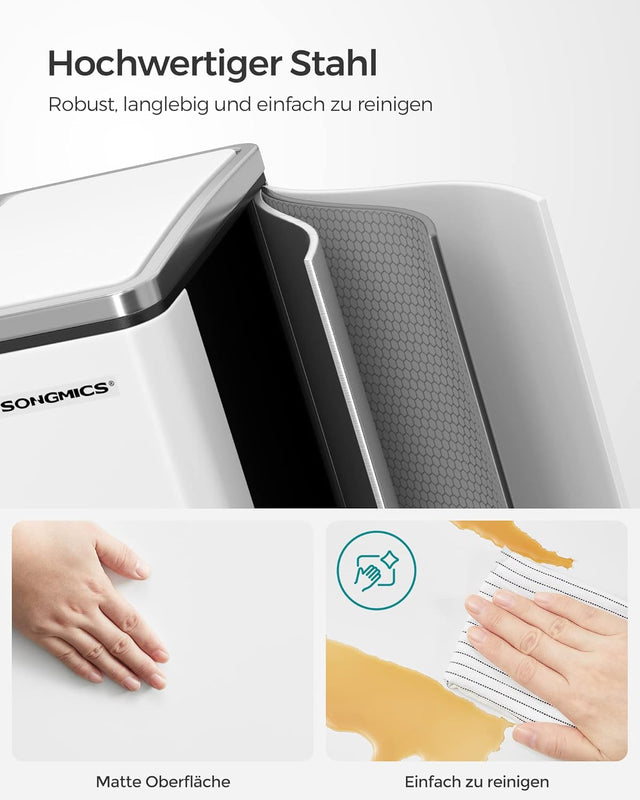 Mülleimer Küche Mülltrennsystem Softclose Wolkenweiss