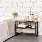 Schuhbank Holzoptik Vintage Braun von Songmics