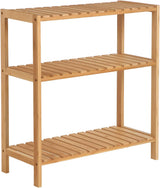Badezimmerregal Bambus 3 Ebenen Naturbeige
