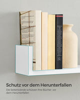 Wandregal Set Schweberegal Hochglanz Weiss von Songmics