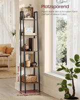 Bücherregal Leiterregal Industrie-Design Vintagebraun