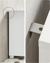 Waschbeckenunterschrank mit Schubladen wolkenweiss von Songmics