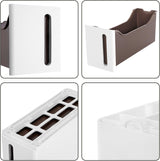 Nischenregal Rollwagen Schubladen Badregal Weiss-Braun