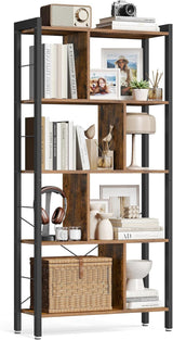 Bücherregal mit 8 Fächern auf 4 Ebenen vintagebraun