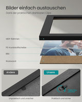 Bilderrahmen Set für Fotos, Schwarz