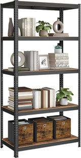 Regal Industrie Design Verstellbar Vintagebraun Schwarz