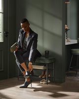 Schuhbank Kunstleder MidCentury Modern Waldgrün