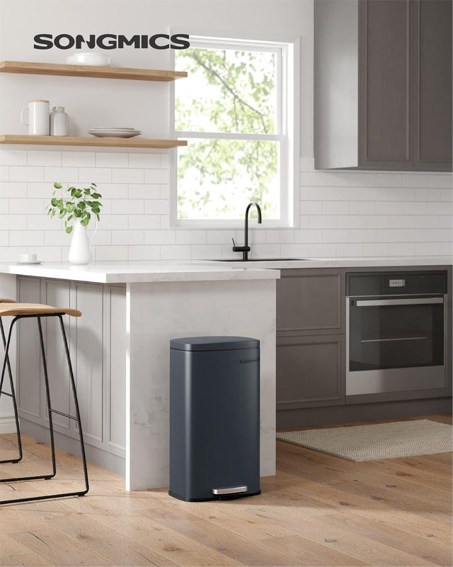 Mülleimer Küche 30L Softclose grüngrau