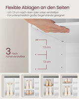 Schuhbank Stauraum Sitzfläche Verstellbar Weiss Grau