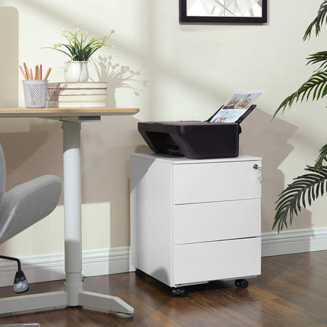 Schubladenschrank abschliessbar Büro wolkenweiss von guteszeug.ch