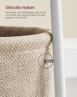 Beistelltisch mit Stauraum, modern, Mattweiss-Kamelbraun