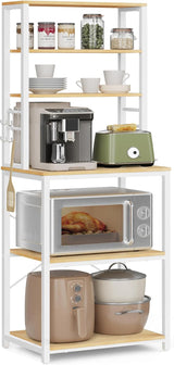 Küchenregal Standregal Mikrowellenregal Stahlrahmen Rustikal Goldeiche