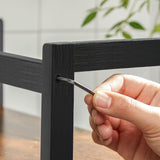 Gewürzregal Bambus 2 Ebenen Vintagebraun-Schwarz