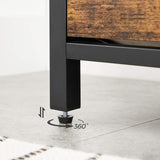 Schuhbank Industrie-Design mit Klappe vintagebraun von Songmics