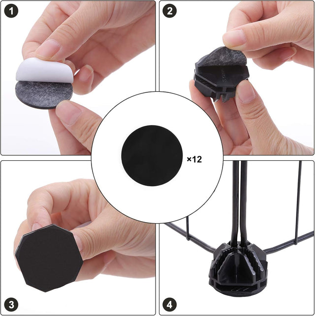 Freilauf Kleintiergehege Metallgitter Kaninchen Schwarz