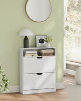 Schuhschrank mit verstellbarer Trennwand Weiss