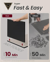 Nachttisch mit 3 Schubladen tintenschwarz