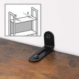 Bücherregal Industrie-Design mit Stahlgestell Vintagebraun