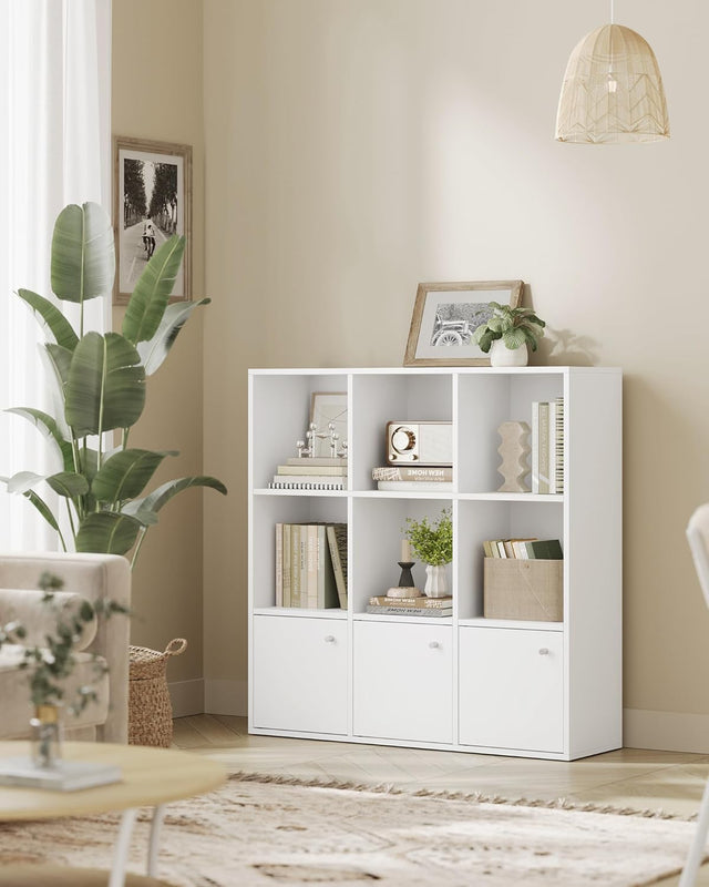 Bücherregal Offenes Regal 3 Fächer Weiss von Songmics