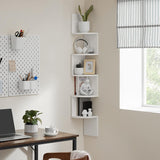 Eckregal Wandregal 5 Ebenen Wolkenweiss