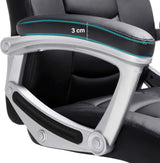 Bürostuhl Ergonomisch Höhenverstellbar Stabil Schwarz von Songmics