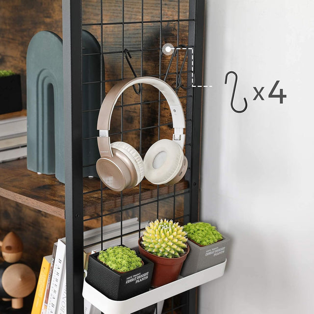 Bücherregal mit 4 Ebenen vintagebraun