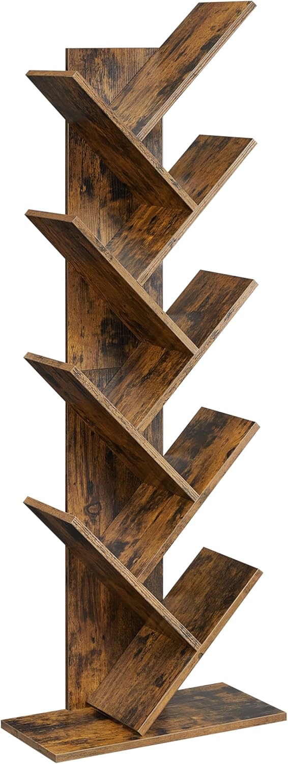 Bücherregal Baumform 9 Ebenen Vintagebraun