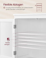 Badezimmerschrank mit Schubladen klassikweiss