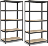 Schwerlastregale Stahlgestell Verstellbare Ablagen,  50 x 100 x 200 cm, Schwarz