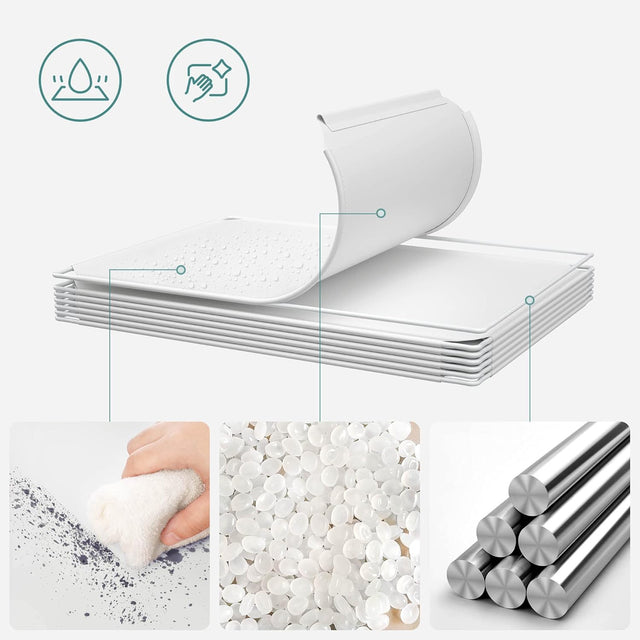 Regalsystem Kunststoff Steckregal Mehrzweck Weiss