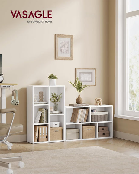 Bücherregal mit 5 Fächern Weiss